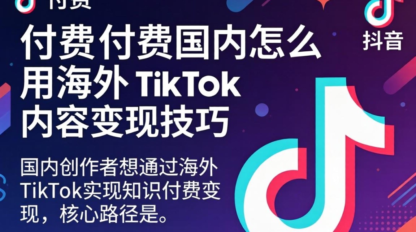 国内怎么用海外tiktok做知识付费变现