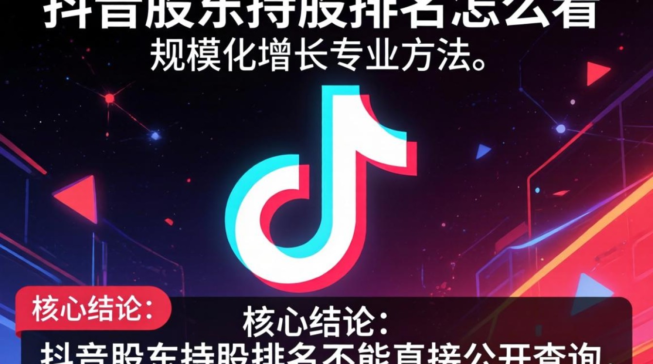 抖音股东持股排名怎么看?规模化增长专业方法有哪些? 规模化增长专业方法有哪些