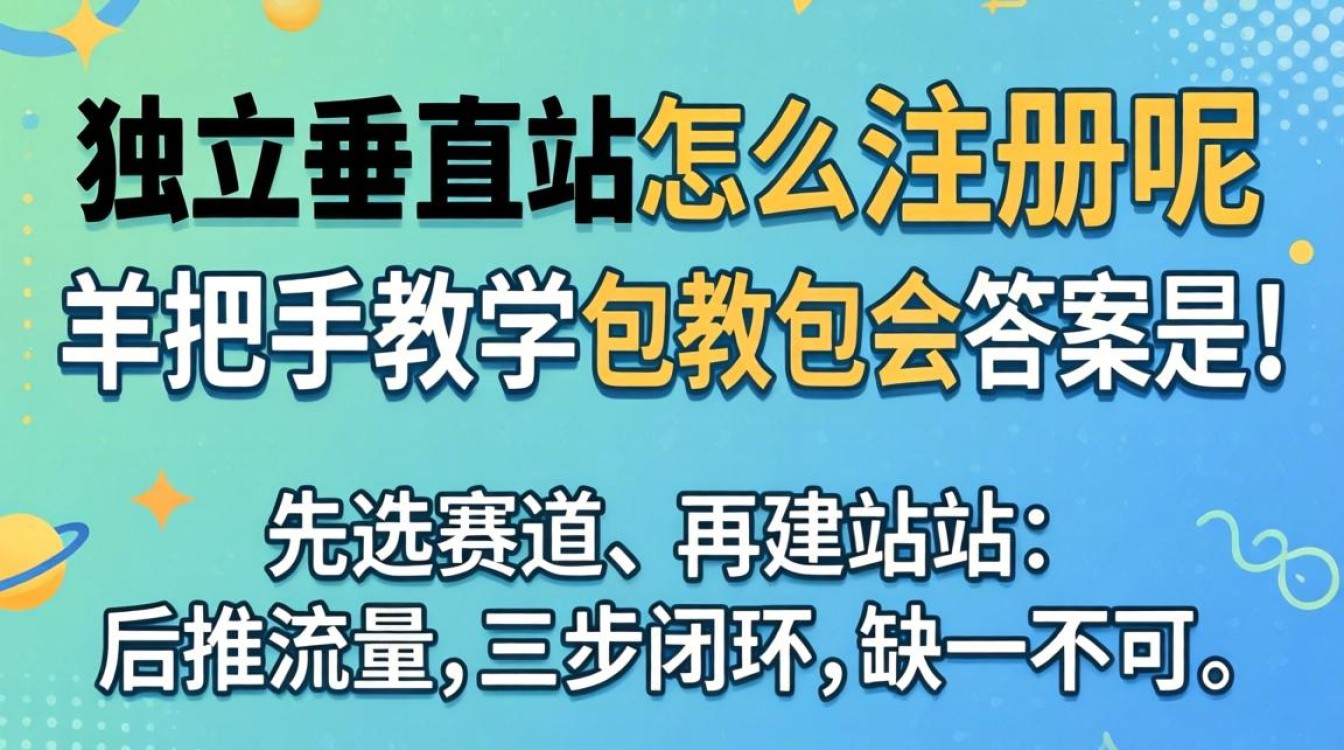 独立站垂直站怎么注册