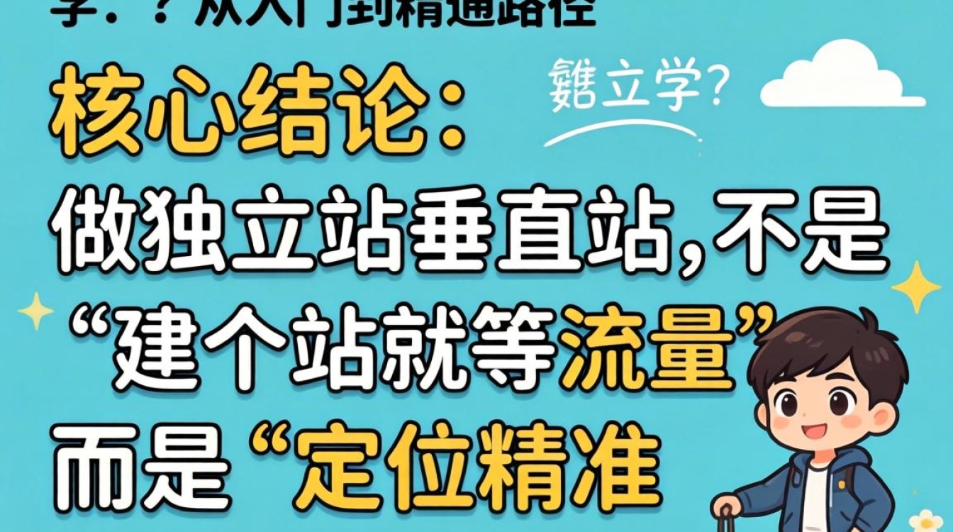 独立站垂直站怎么做 怎么学?从入门到精通路径,独立站垂直站运营全流程实操指南 独立站垂直站运营全流程实操指南