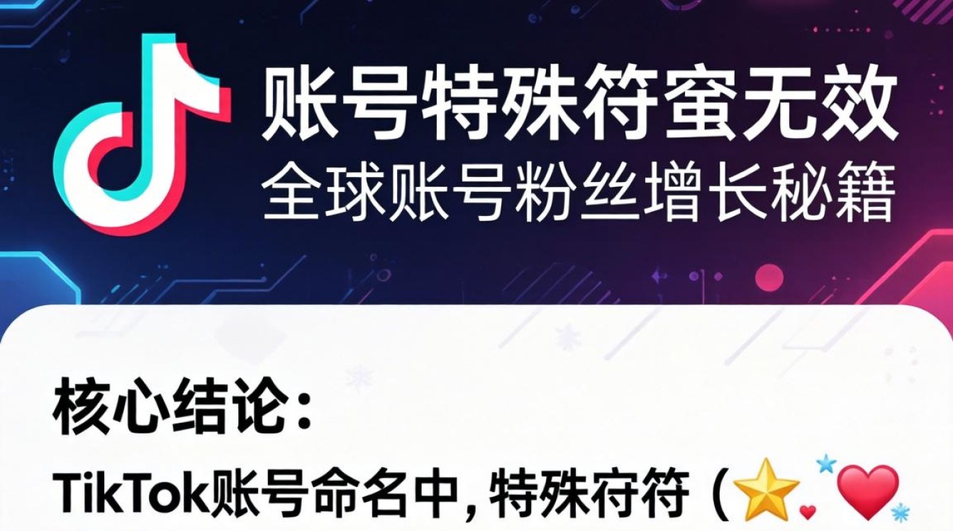 TikTok账号特殊字符无效怎么办