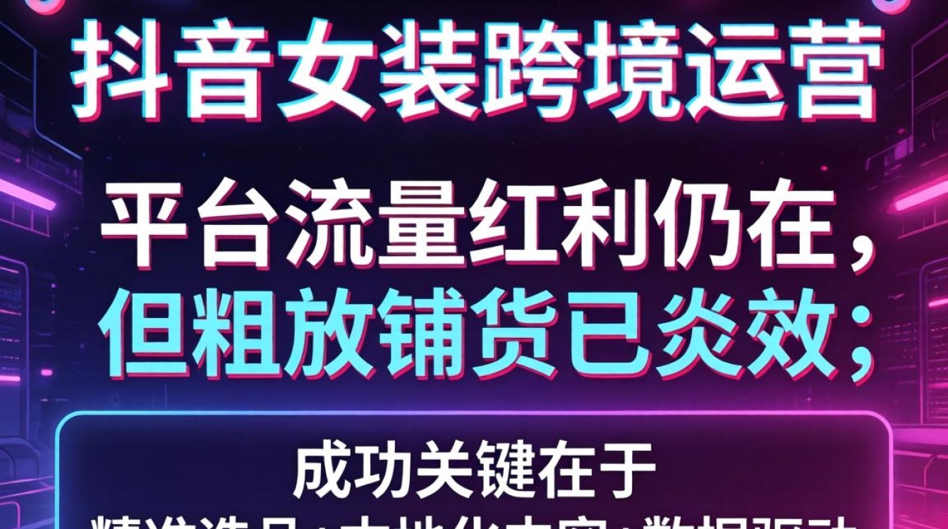 TikTok女装跨境运营从入门到进阶