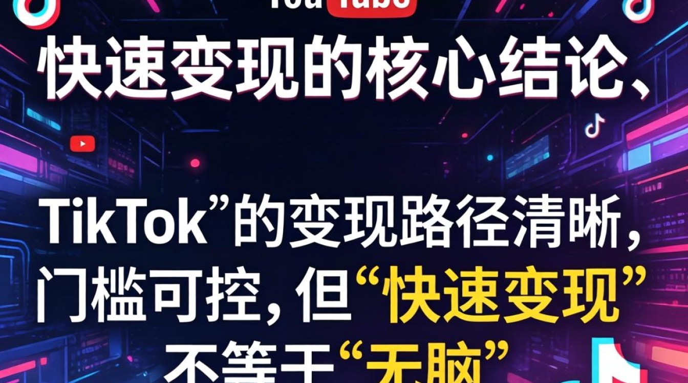 YouTube上tiktok怎么快速变现