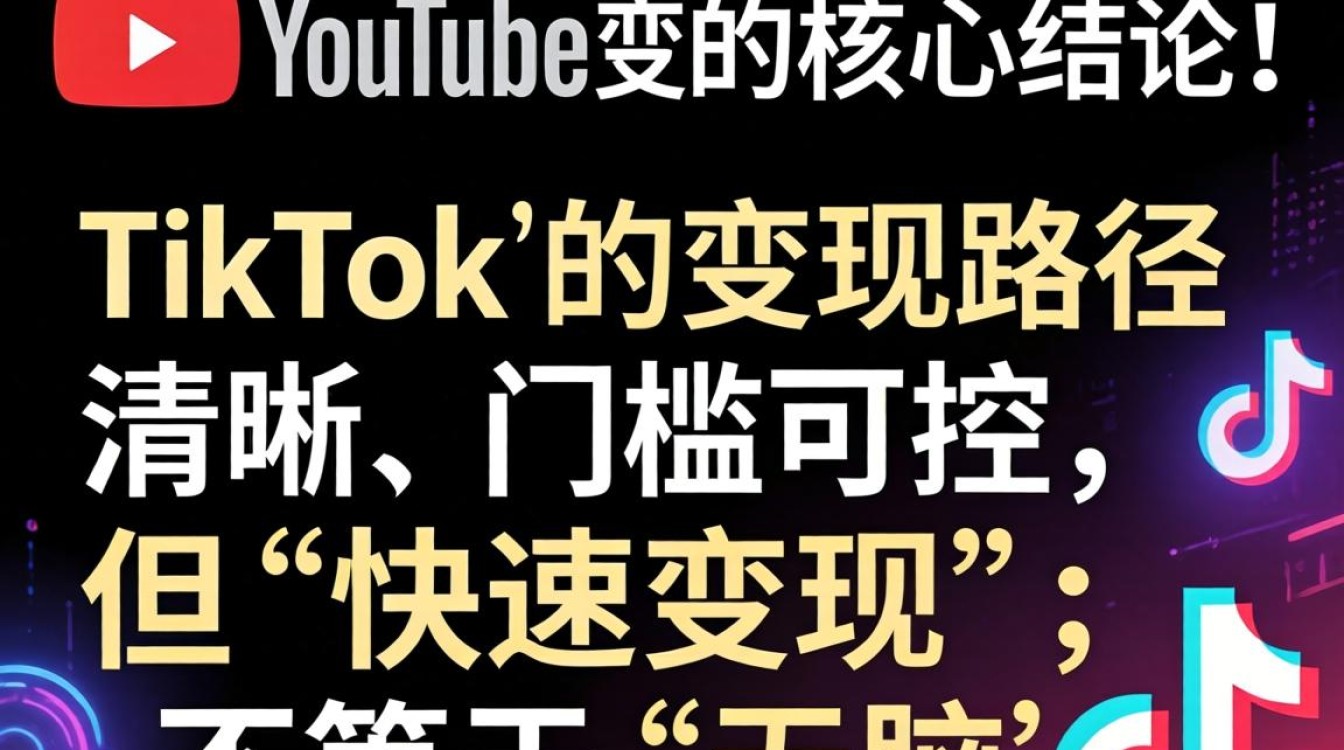 YouTube上tiktok怎么快速变现