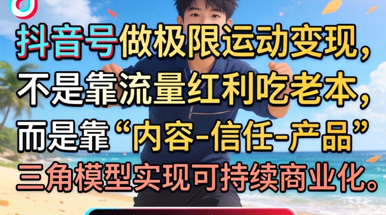 极限运动抖音号商业化与持续收入技巧