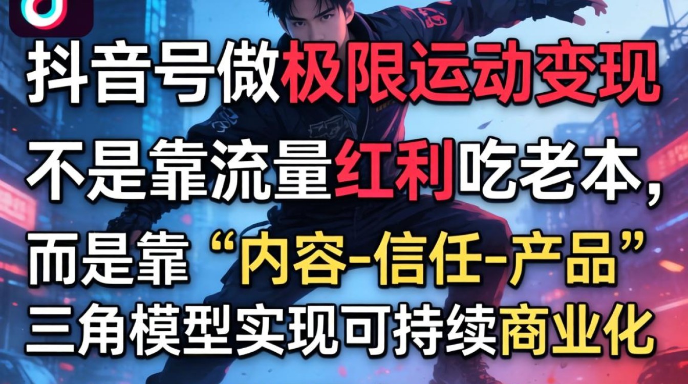 极限运动抖音号商业化与持续收入技巧