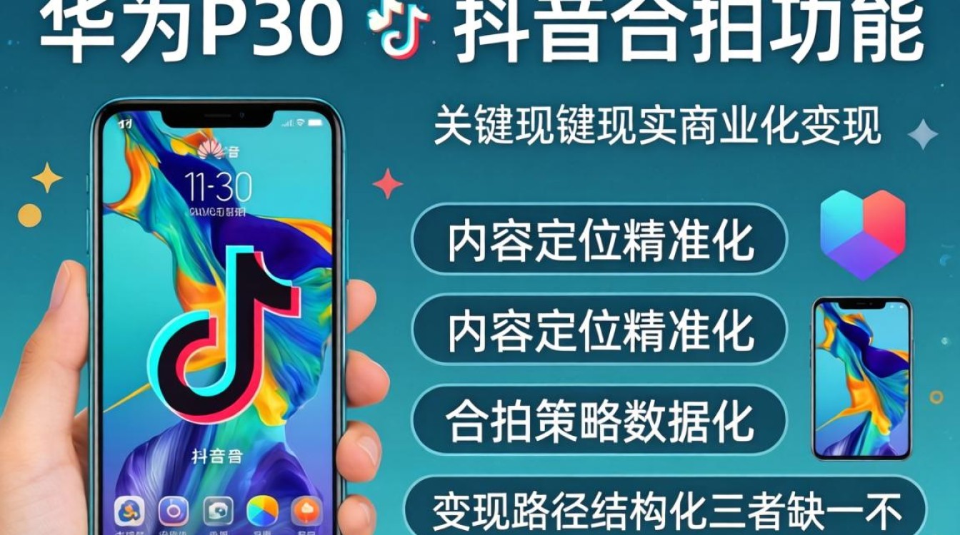 华为p30抖音合拍技巧商业化变现方法