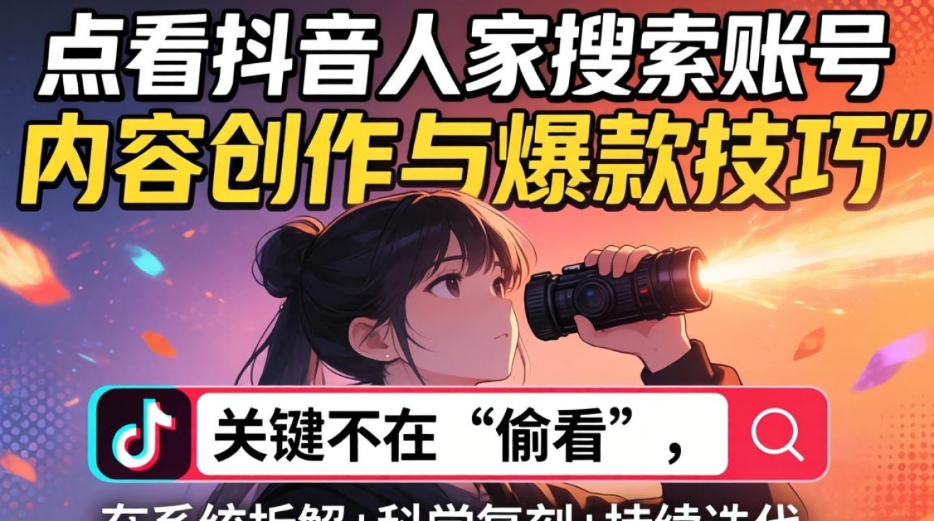 怎么看抖音人家搜索账号?抖音搜索账号技巧与内容创作爆款方法 抖音搜索账号技巧与内容创作爆款方法