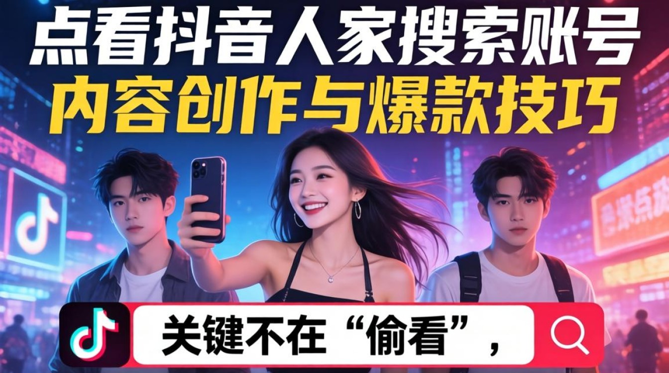 怎么看抖音人家搜索账号?抖音搜索账号技巧与内容创作爆款方法 抖音搜索账号技巧与内容创作爆款方法