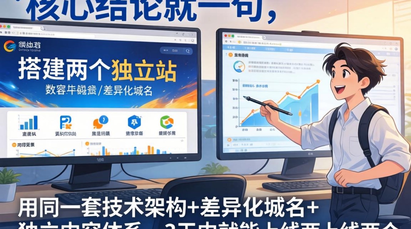 如何快速搭建并运营双独立站实现流量转化