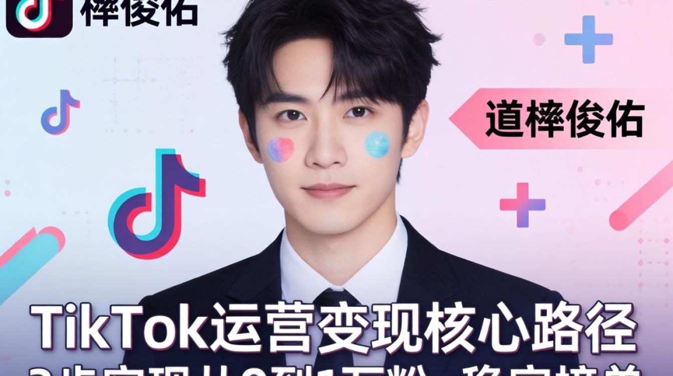 短视频博主道枝骏佑tiktok运营变现全攻略