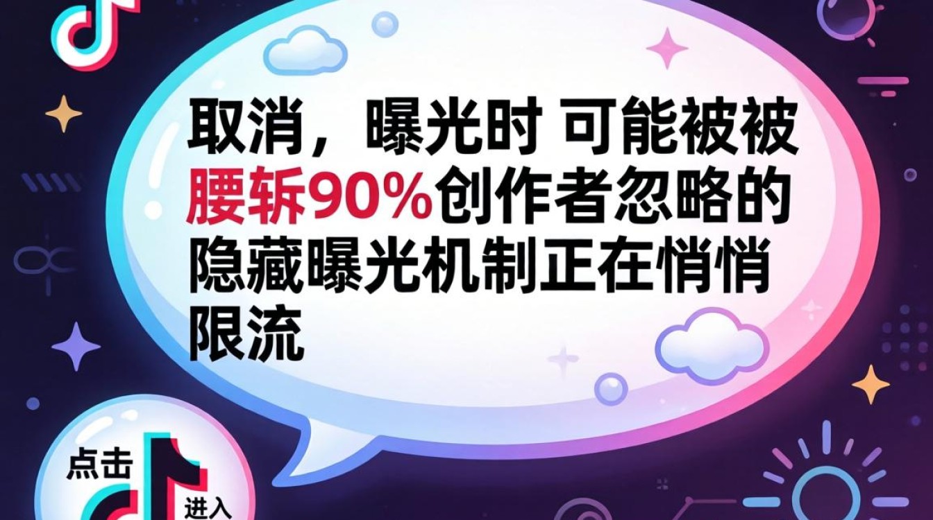抖音取消左下角气泡提升内容曝光的正确方法