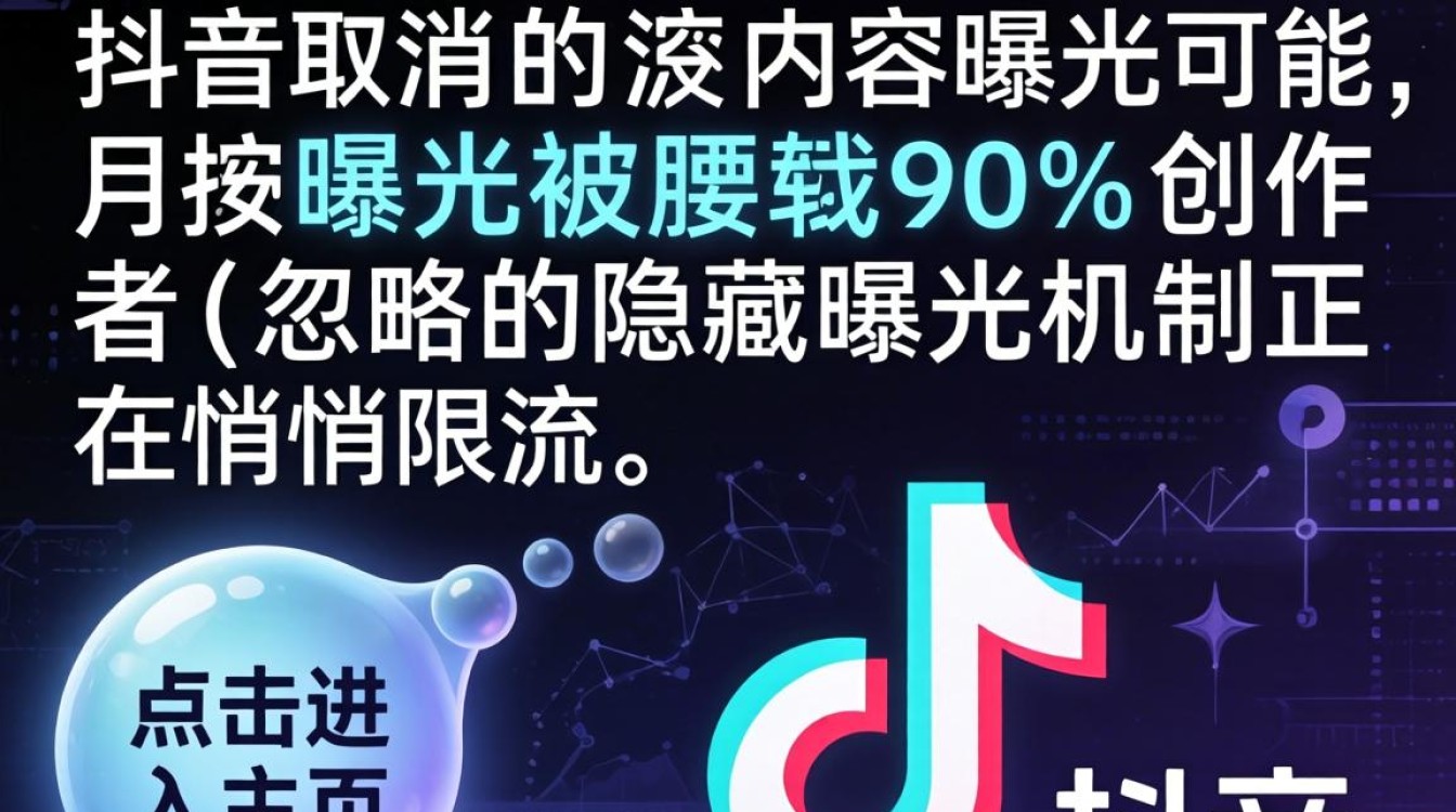 抖音取消左下角气泡提升内容曝光的正确方法