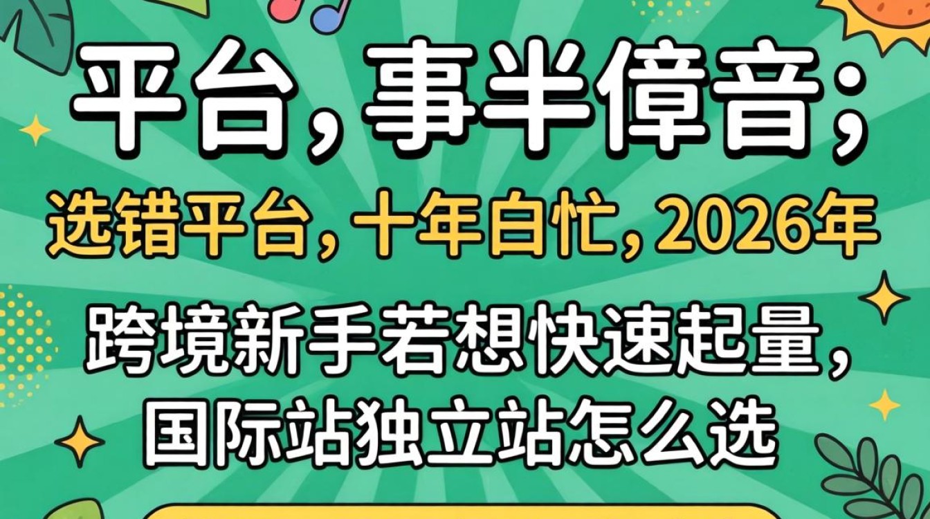 国际站独立站怎么选?2026新手入门完全指南 2026新手入门完全指南