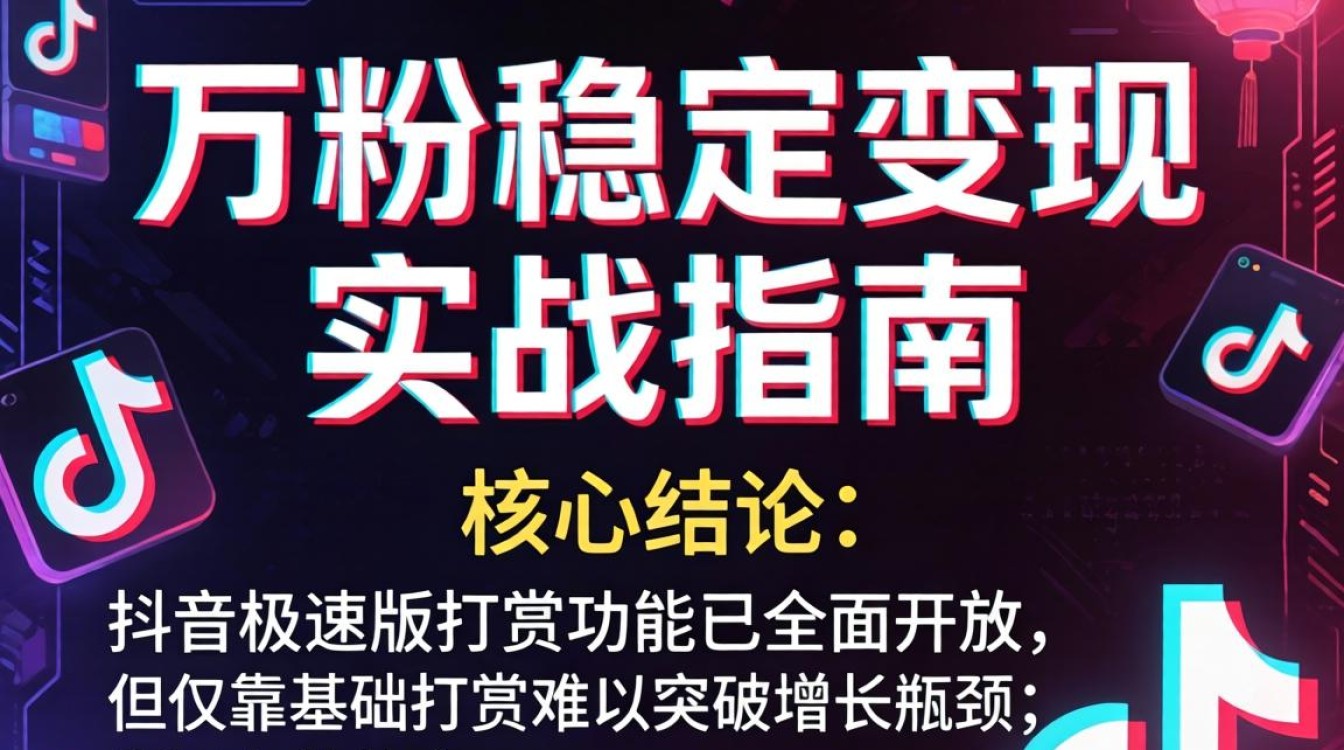 抖音极速版打赏怎么开?高级变现玩法突破增长瓶颈 高级变现玩法突破增长瓶颈