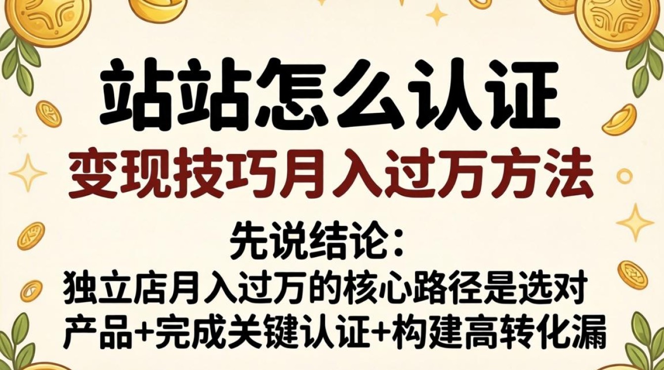 独立站认证后如何变现月入过万