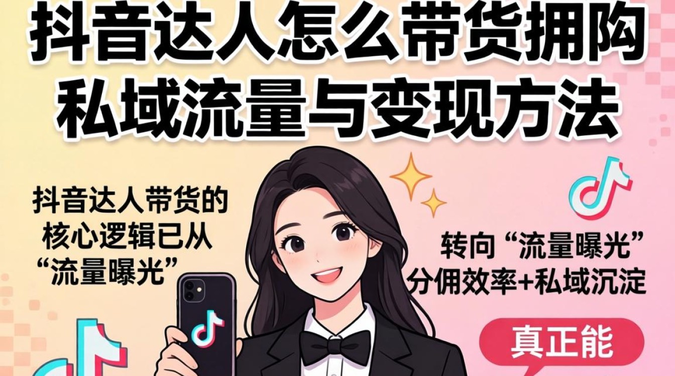 抖音达人怎么带货分佣?抖音达人私域带货分佣方法与变现技巧 抖音达人私域带货分佣方法与变现技巧