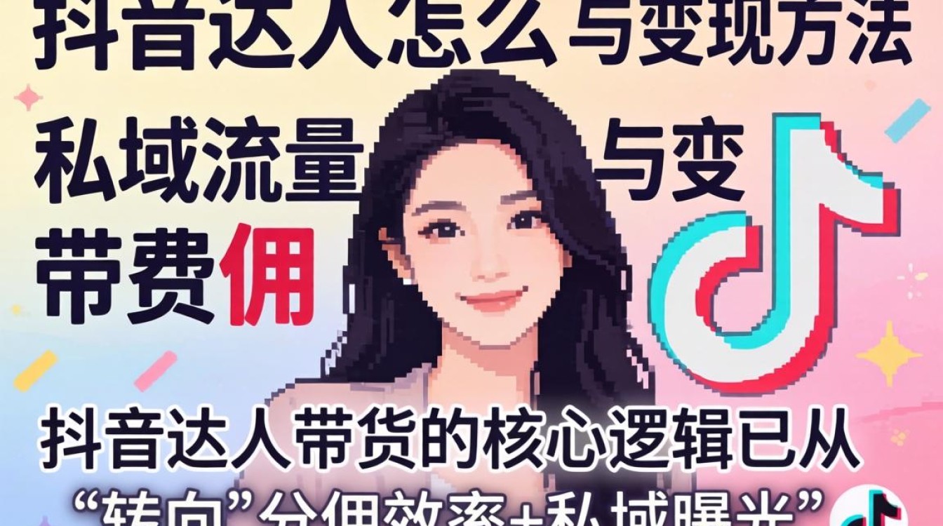 抖音达人怎么带货分佣?抖音达人私域带货分佣方法与变现技巧 抖音达人私域带货分佣方法与变现技巧