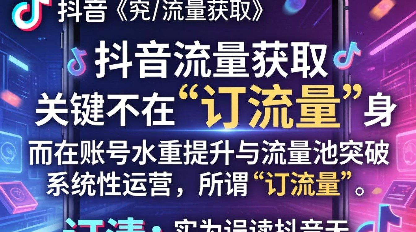 手机抖音怎么订流量?账号权重提升+流量池突破技巧 手机抖音怎么订流量