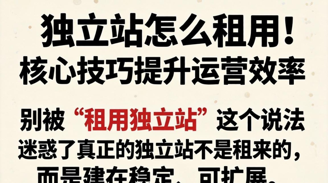 独立站怎么租用?独立站租用核心技巧提升运营效率 独立站租用核心技巧提升运营效率