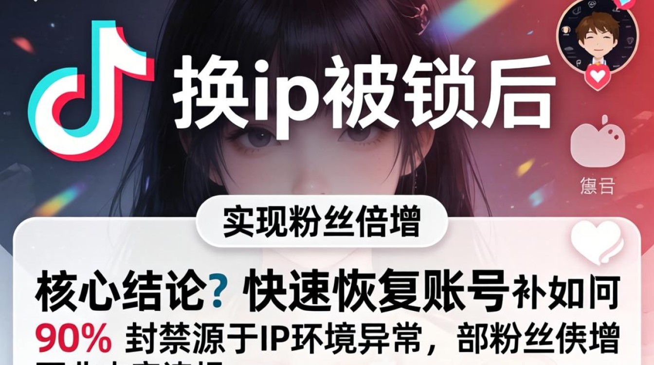 TikTok换IP被锁怎么办?TikTok换IP被封号后如何恢复粉丝增长运营 TikTok换IP被封号后如何恢复粉丝增长运营