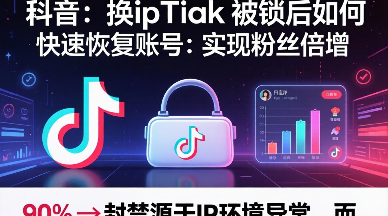TikTok换IP被锁怎么办?TikTok换IP被封号后如何恢复粉丝增长运营 TikTok换IP被封号后如何恢复粉丝增长运营