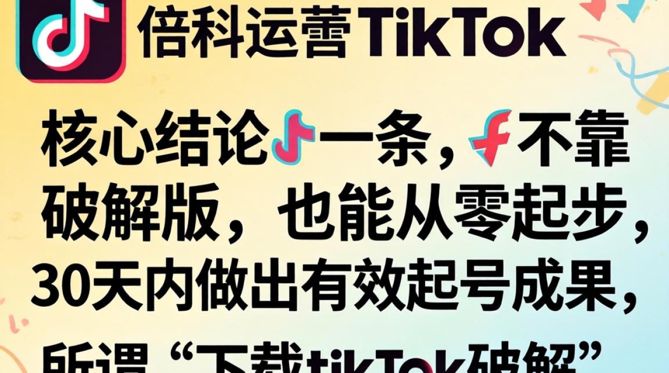 如何下载TikTok破解版从零开始运营?TikTok破解版下载安装+新手运营入门指南 如何下载TikTok破解版从零开始运营