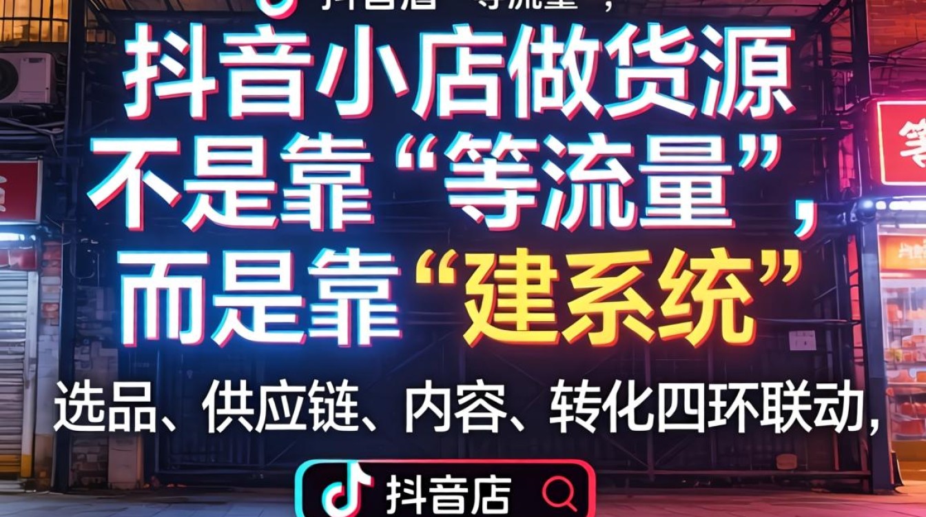 抖音开店做货源变现技巧与月入过万方法