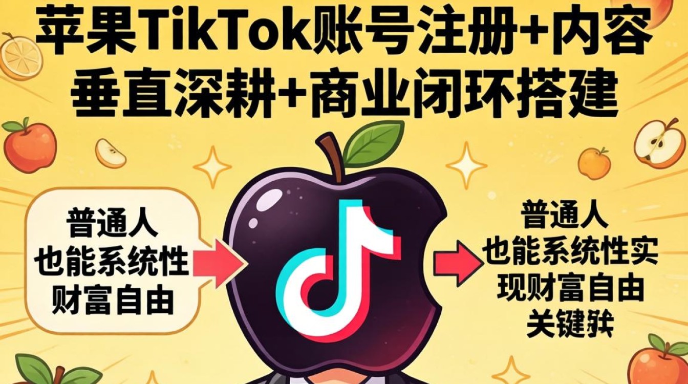 苹果TikTok账号注册流程及实现财富自由的创业路径