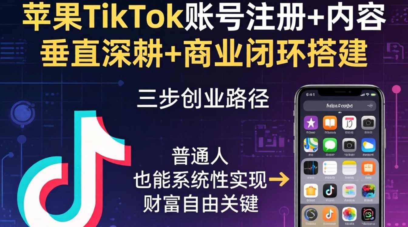 苹果TikTok账号注册流程及实现财富自由的创业路径