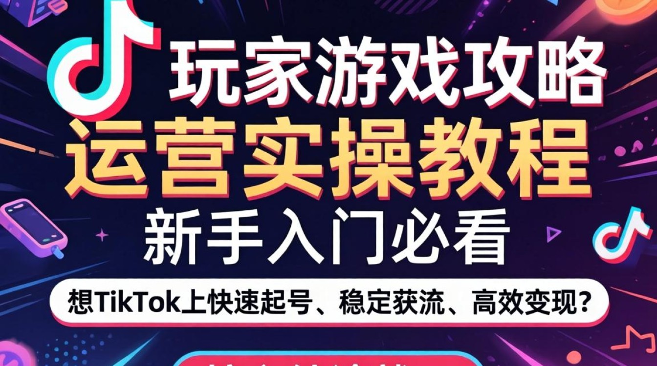 新手入门TikTok游戏攻略运营实操教程