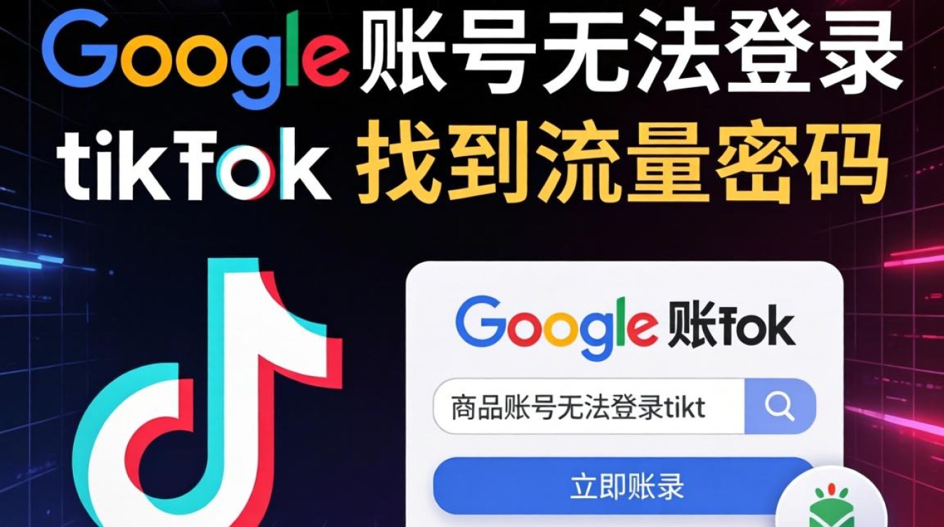 Google账号无法登录TikTok怎么办?Google账号登录TikTok失败流量密码 Google账号登录TikTok失败流量密码