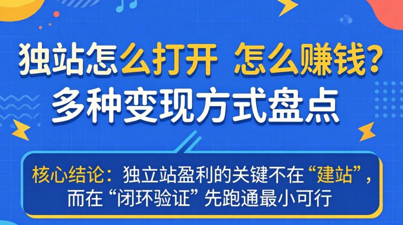独立站怎么打开怎么赚钱