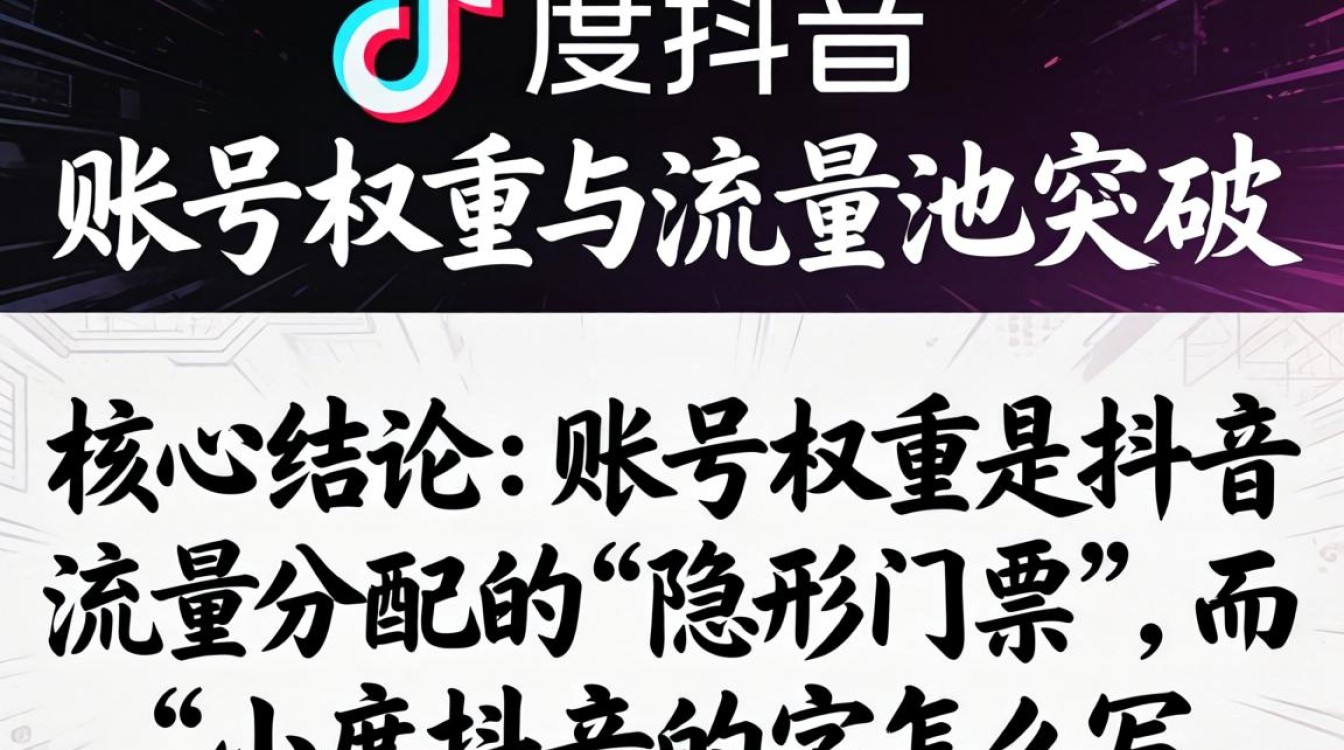 抖音账号权重提升与流量池突破方法