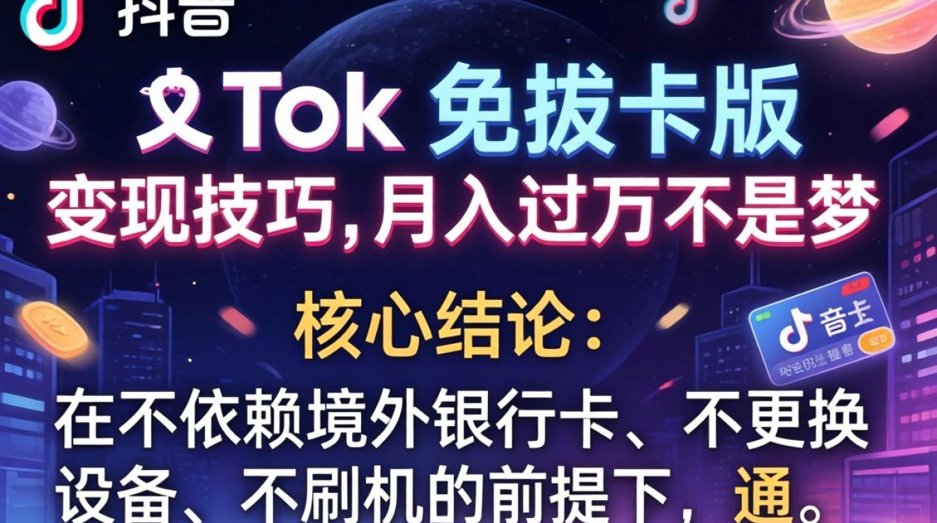 TikTok免拔卡版月入过万实操技巧