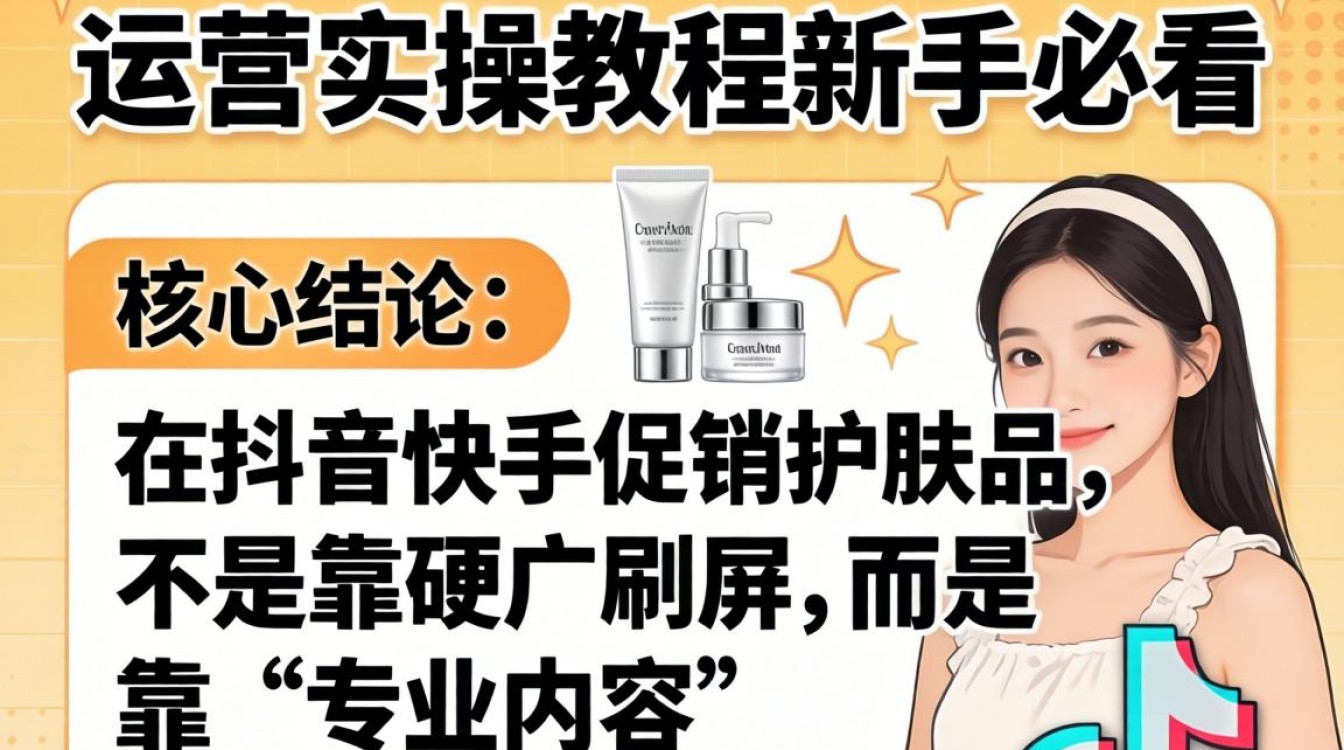 新手如何从0到1运营护肤品短视频带货