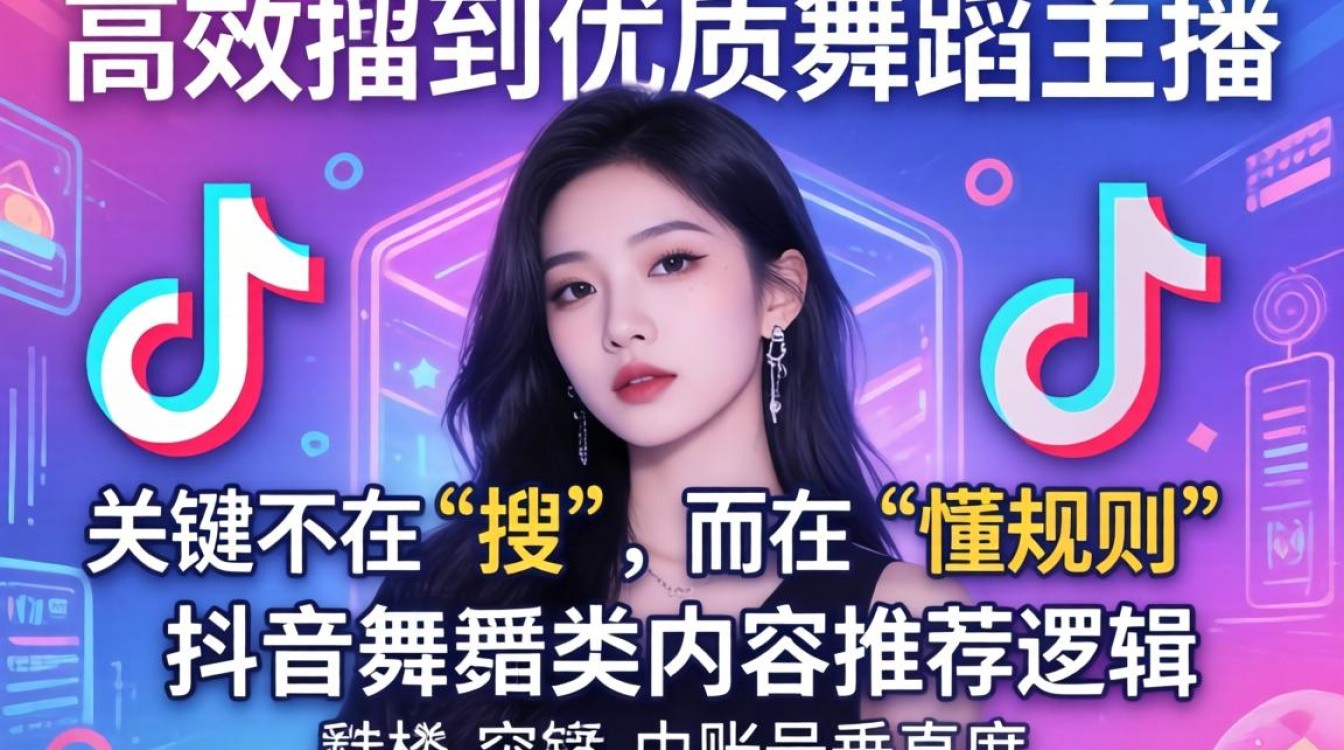 抖音舞蹈主播搜索技巧与运营方法论