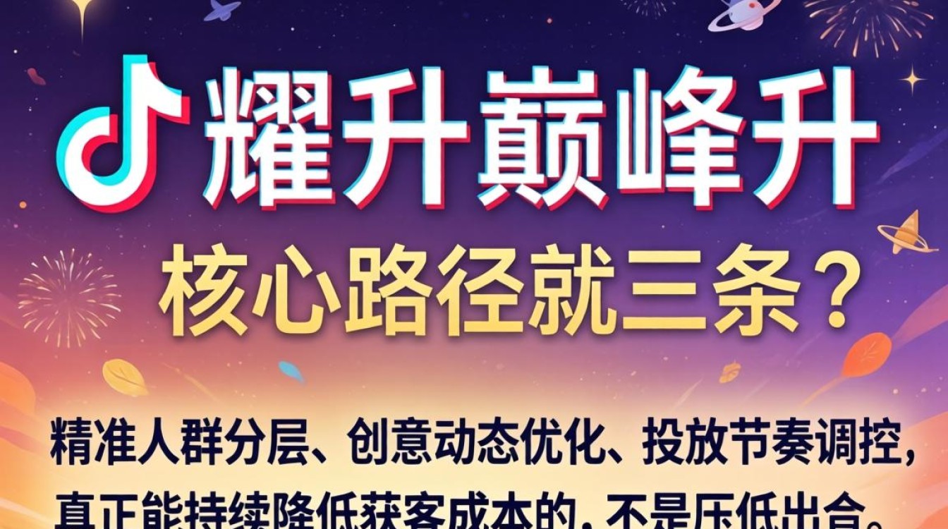 抖音金耀升巅峰怎么升?金耀升巅峰投放广告如何降低获客成本 金耀升巅峰投放广告如何降低获客成本