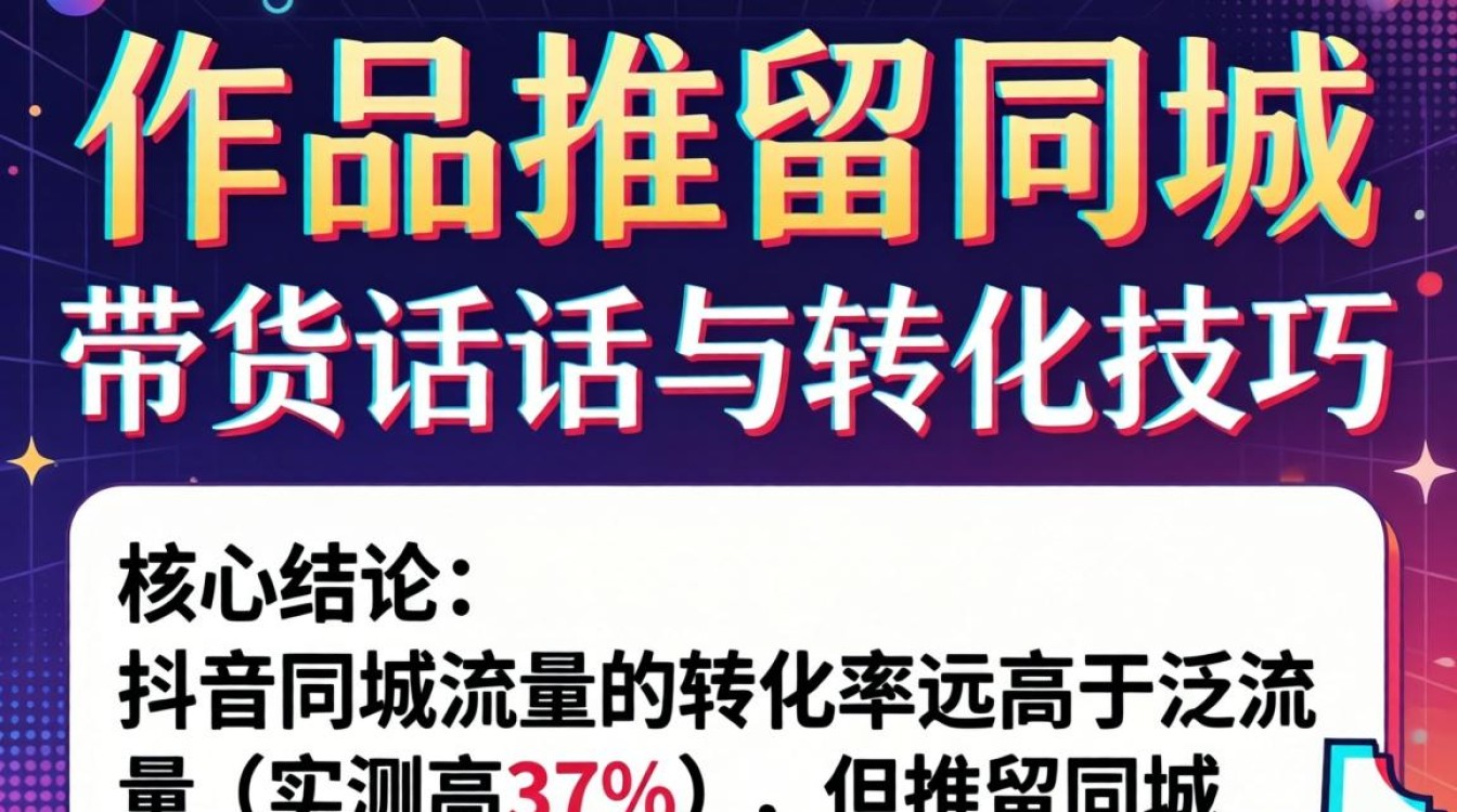 抖音同城带货话术与转化技巧