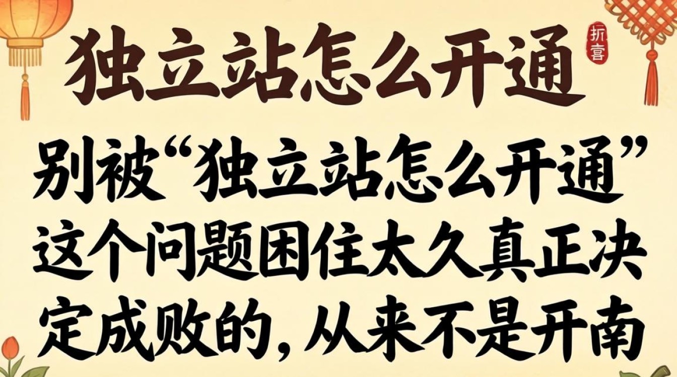 独立站怎么开通?独立站开通流程及核心技巧提升运营效率 独立站开通流程及核心技巧提升运营效率