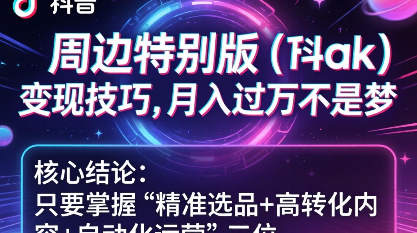 TikTok周边特别版月入过万的实战技巧