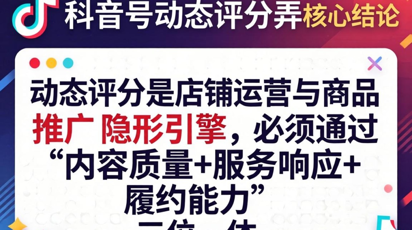 抖音号动态评分怎么提升?店铺运营与商品推广技巧 抖音号动态评分怎么提升