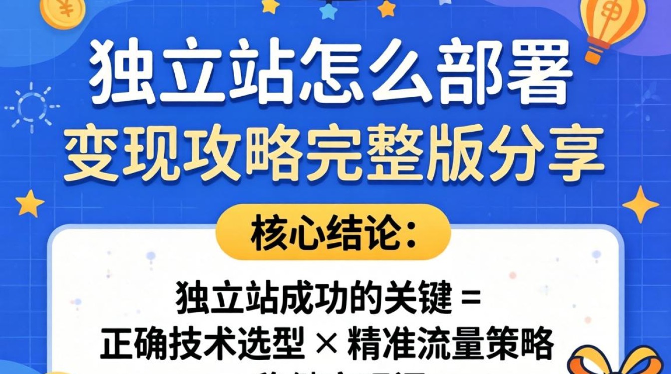 独立站怎么部署才能快速变现