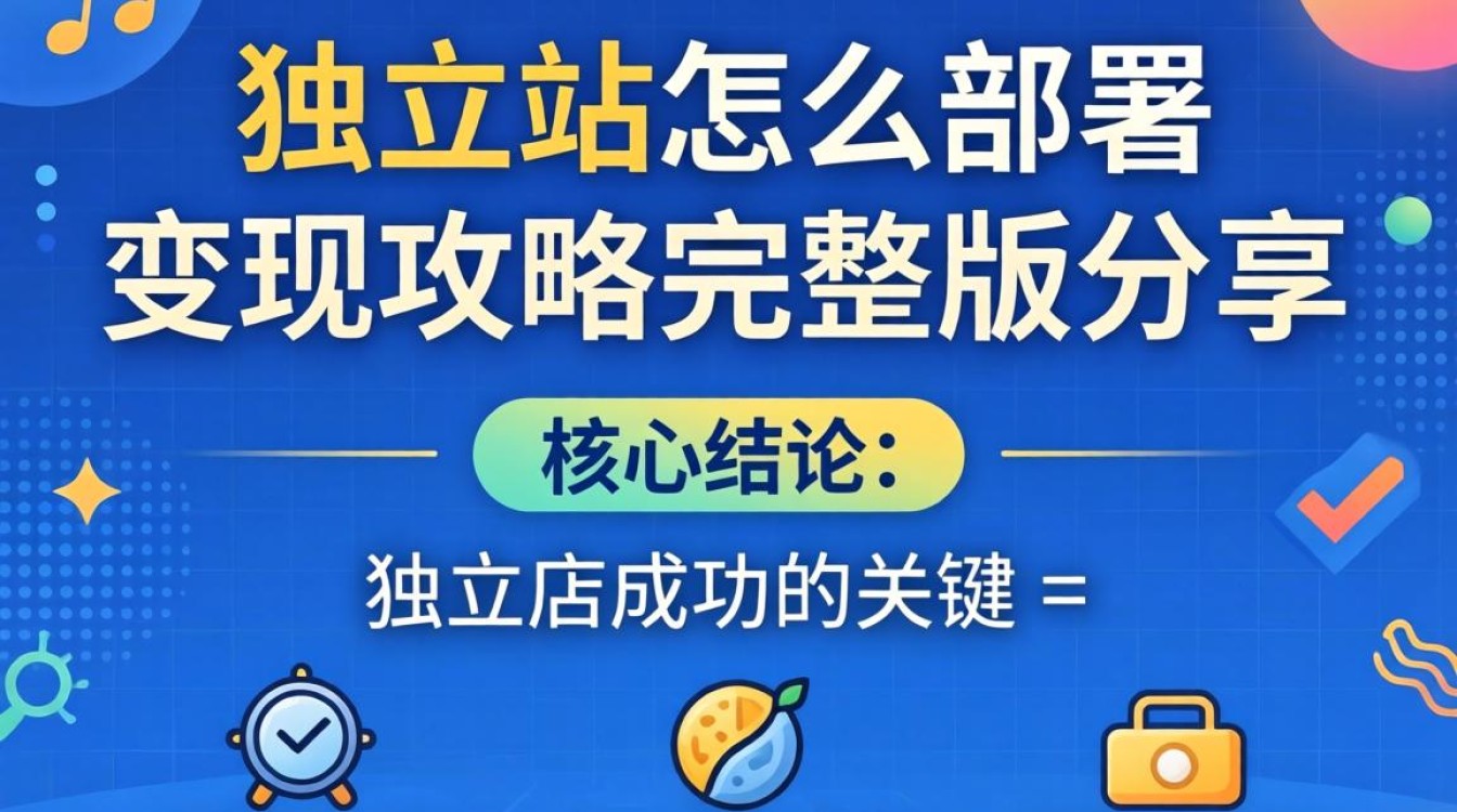 独立站怎么部署才能快速变现