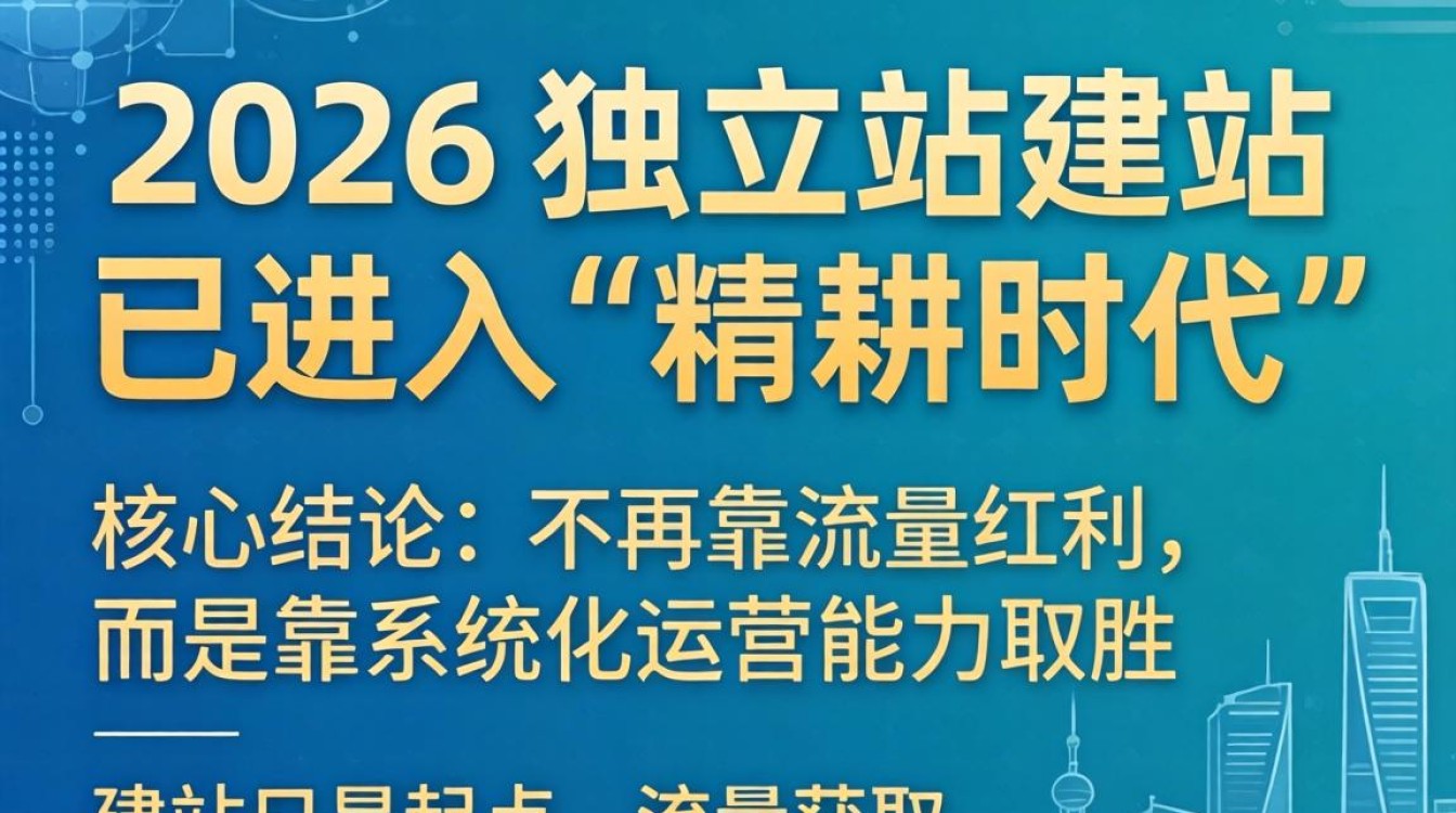 独立站怎么建立?2026年独立站建站流程与行业趋势全解析 2026年独立站建站流程与行业趋势全解析