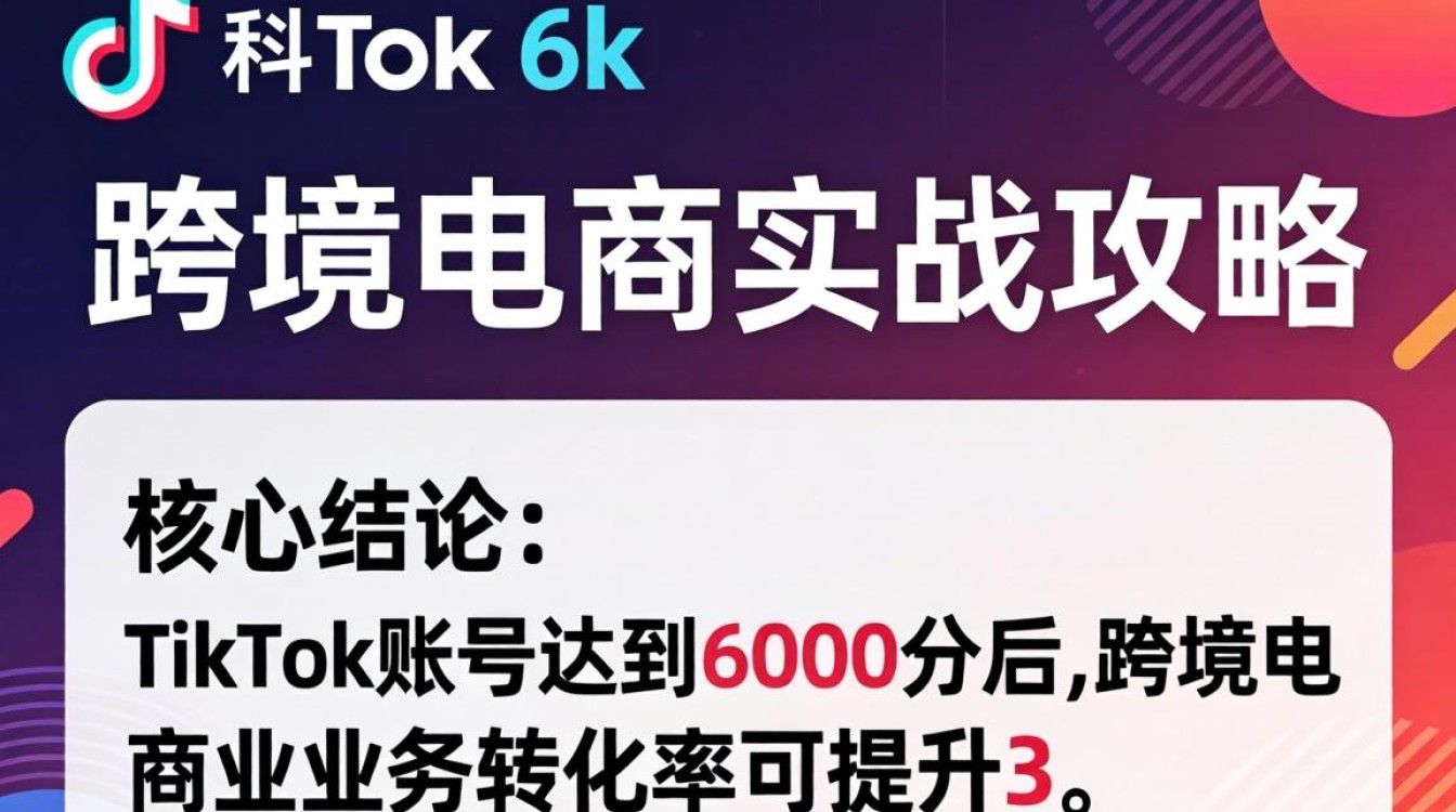 TikTok 6k分怎么快速提升?跨境电商运营实操指南 TikTok 6k分怎么快速提升