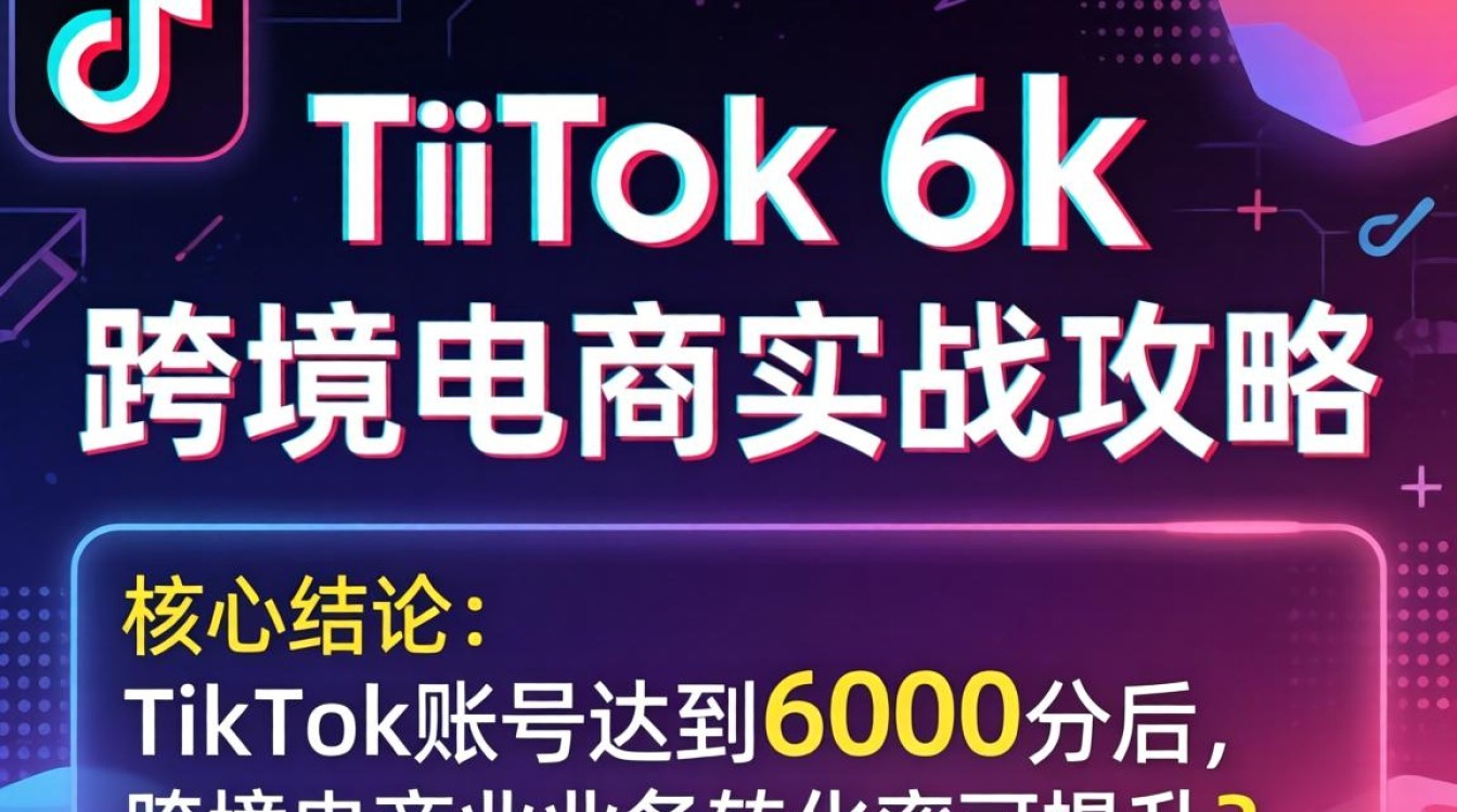 TikTok 6k分怎么快速提升?跨境电商运营实操指南 TikTok 6k分怎么快速提升