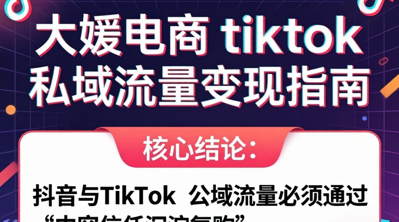 抖音大媛电商TikTok怎么做私域流量变现