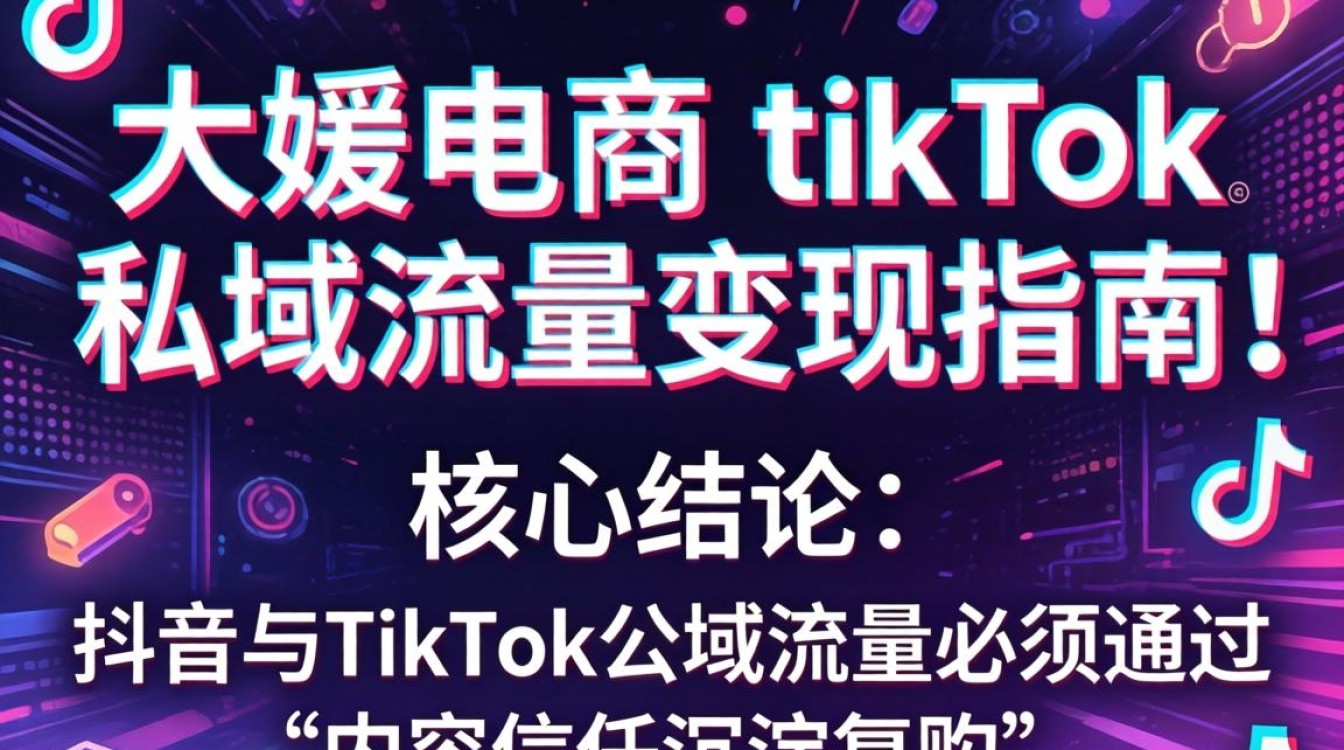 抖音大媛电商TikTok怎么做私域流量变现