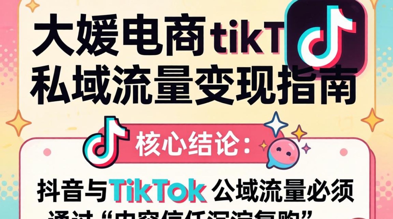 抖音大媛电商TikTok怎么做私域流量变现